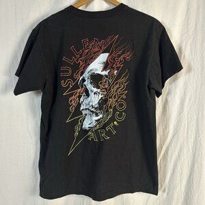 Sullen Men's Tempest Short Sleeve T-shirt Tattoo Style Skull Logo Tee Grunge Med